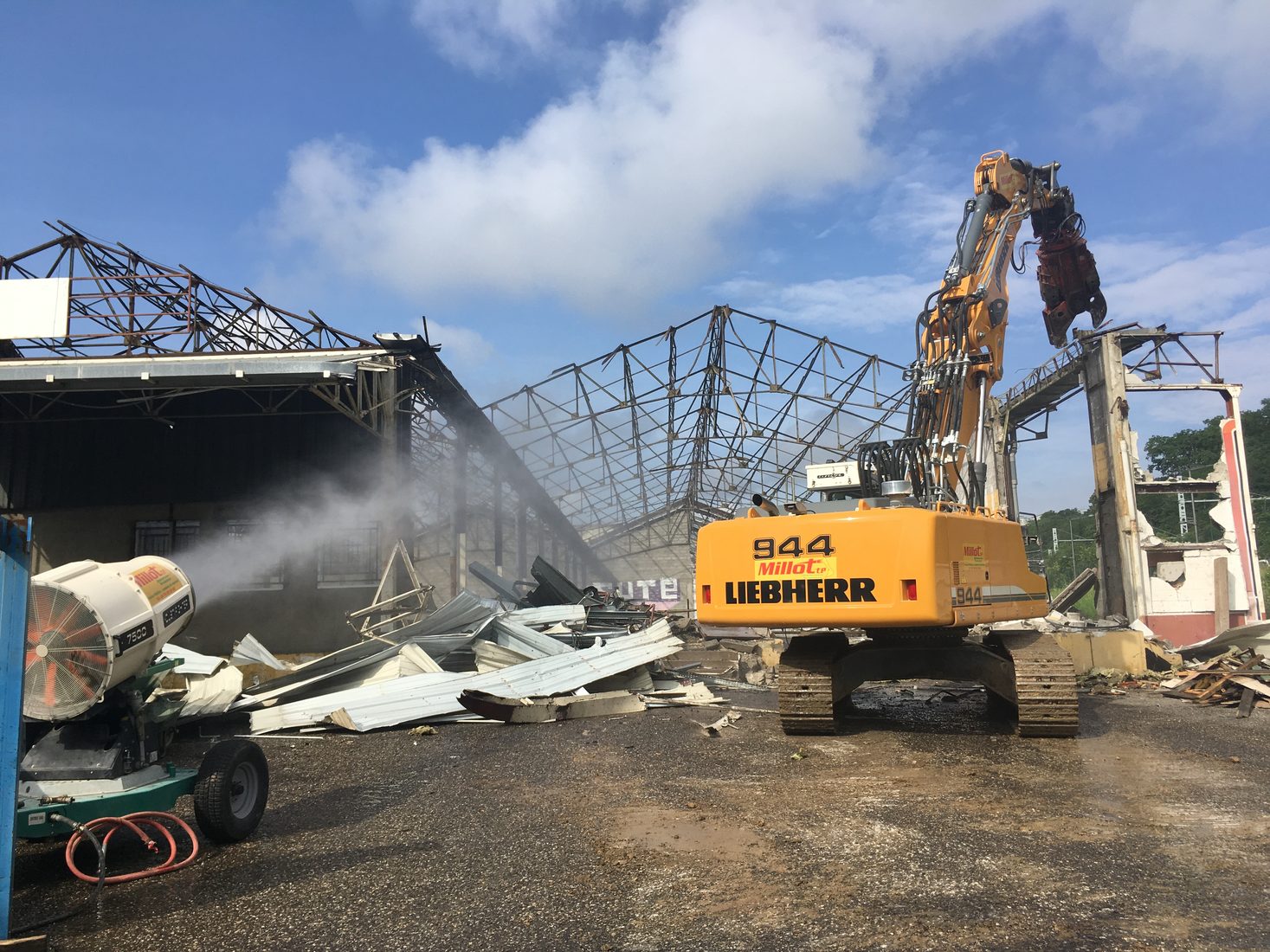 Chantier de déconstruction — MILLOT TP